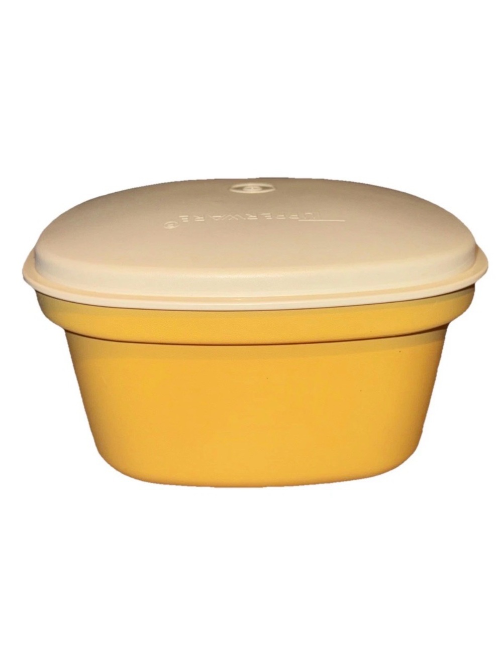 Vtg Tupperware Microwave Steamer Square Serving Bowl 3-pc~ 888-12  ~Harvest Gold